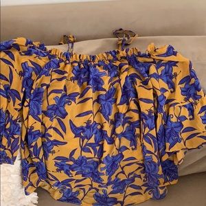 Over the shoulder blouse